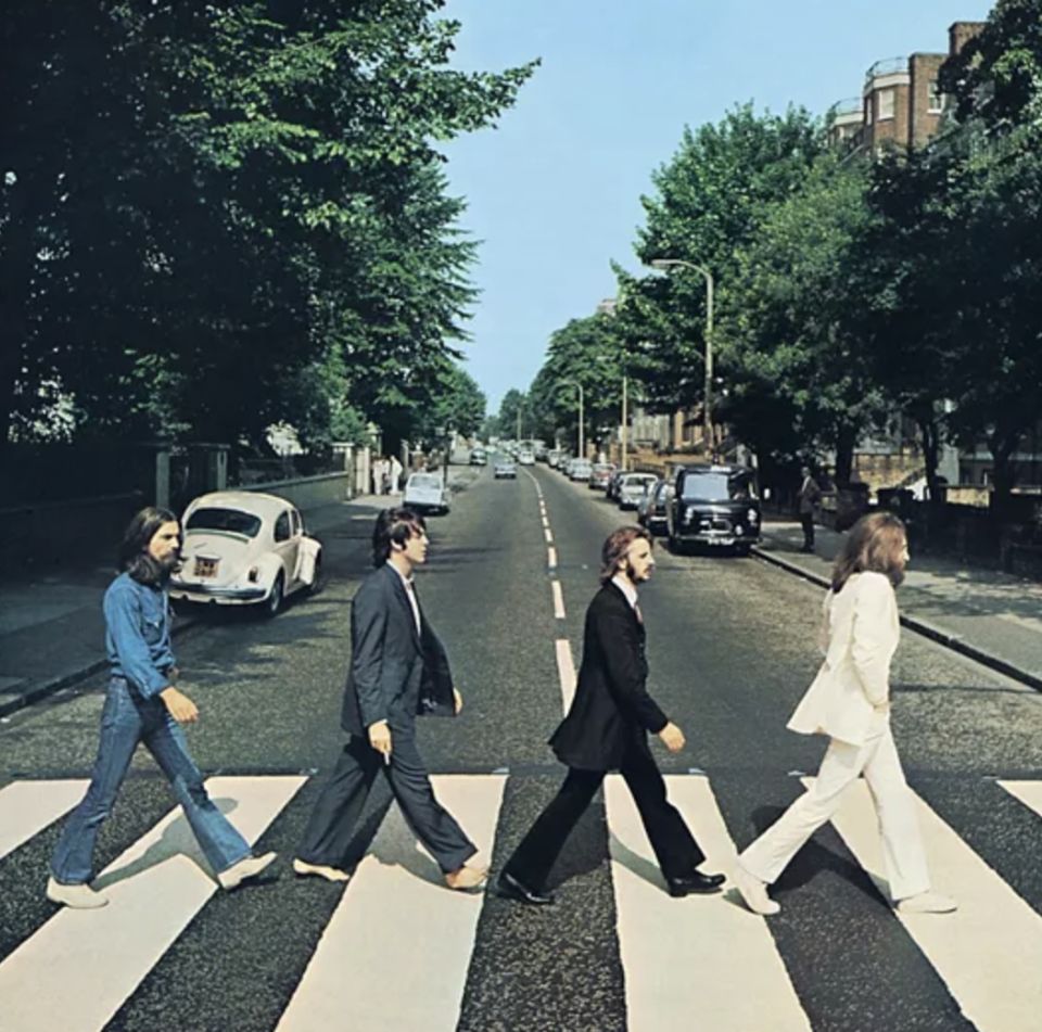 The Beatles' "Abbey Road" album cover