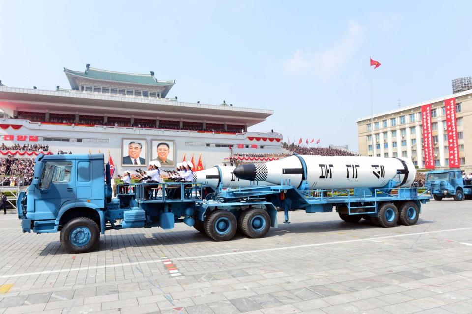 Desfile militar en Corea del Norte