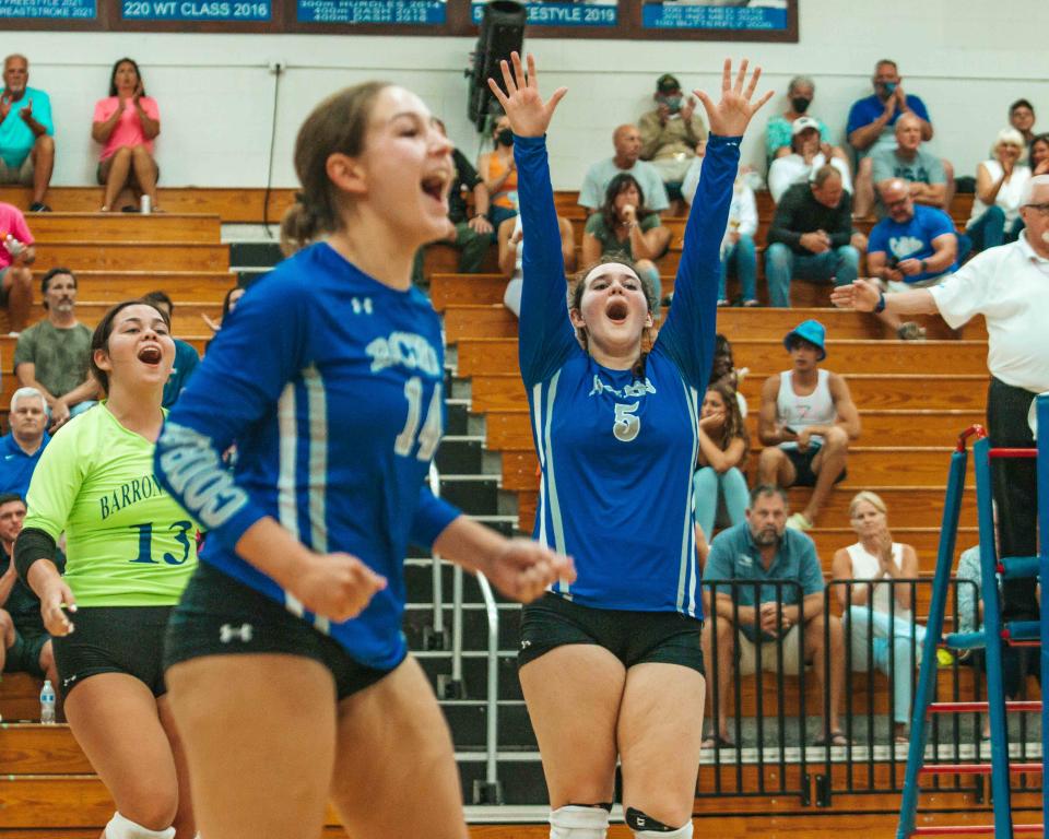 Barron Collier played host to Fort Myers in a volleyball showdown Thursday, Aug. 25 with the Cougars pulling out a 3-1 win.
