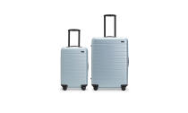 <p>Set of two, $450, <a rel="nofollow noopener" href="https://www.awaytravel.com/luggage/sets/frost" target="_blank" data-ylk="slk:awaytravel.com;elm:context_link;itc:0;sec:content-canvas" class="link ">awaytravel.com</a> </p>