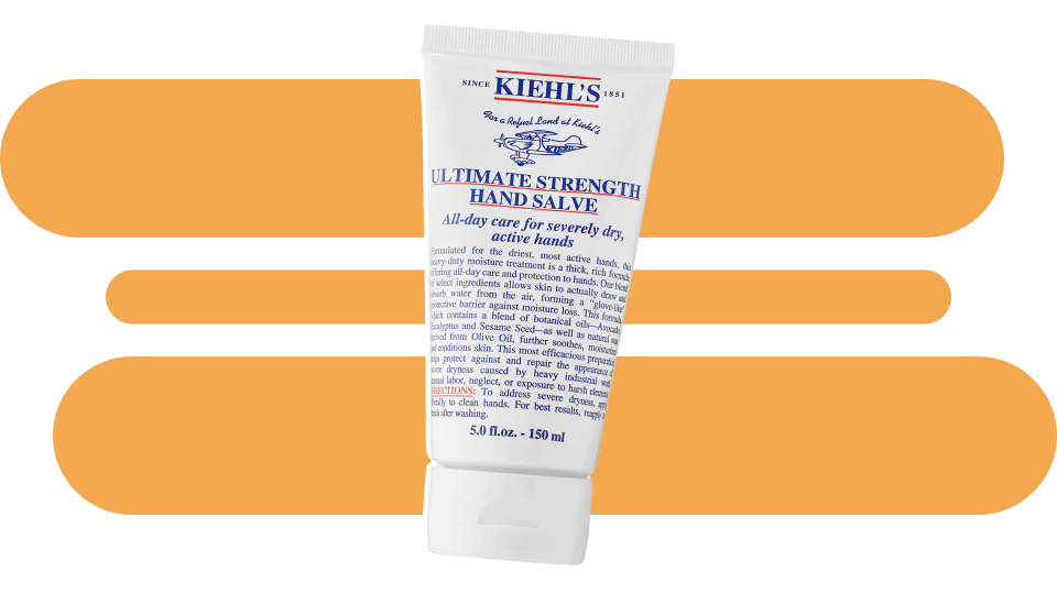 Relieve dry, cracked hands with the Kiehl's Since 1851 Ultimate Strength Hand Salve.