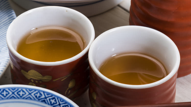 poured Shaoxing wine
