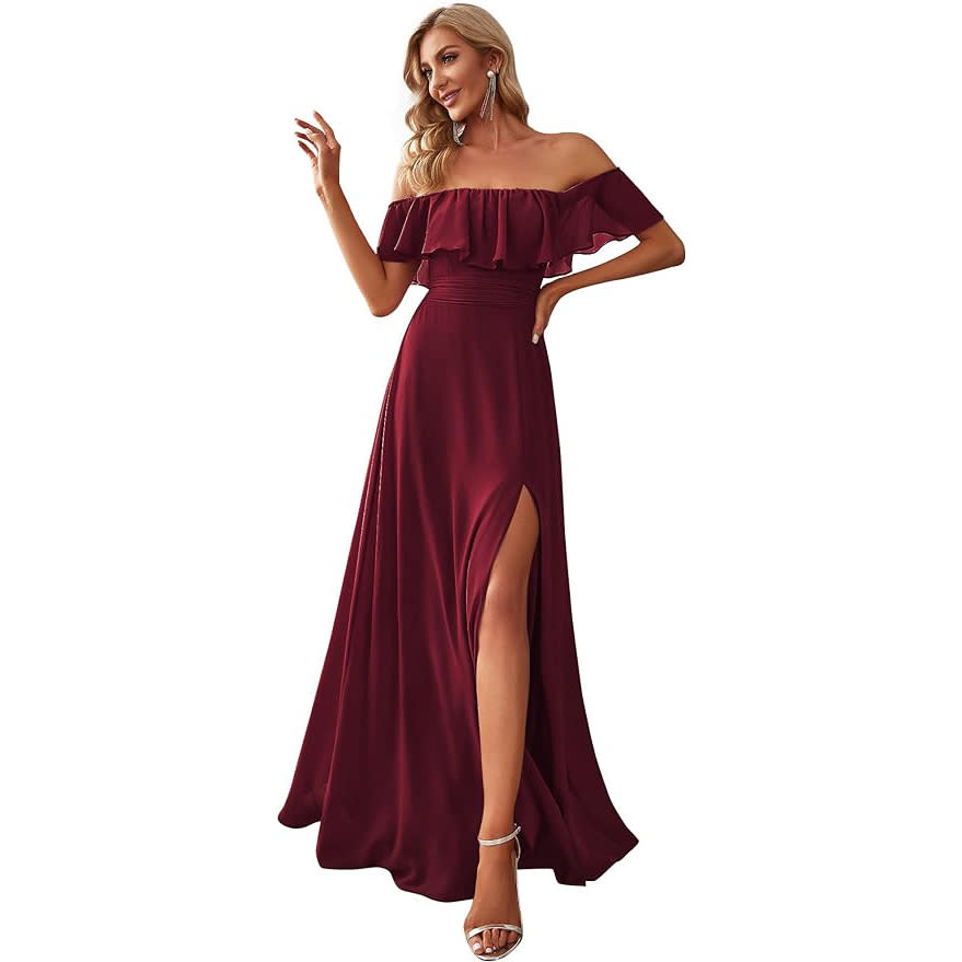 Ever-Pretty Women's Off The Shoulder Bridesmaid Dresses