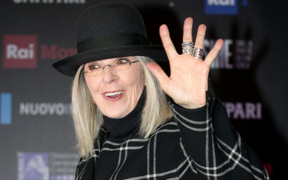 Sie gibt "High Five" mit links: Diane Keaton. (Bild: Franco Origlia/Getty Images)