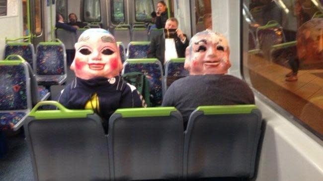 Some passengers are seriously two-faced!