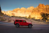 <p>The EcoDiesel is available in only a four-door configuration and offered in Sport, Sahara, and off-road-prepped Rubicon trims.</p>