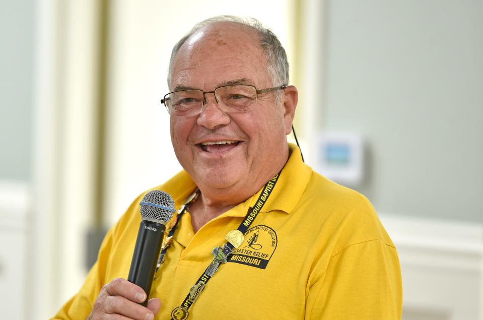 Mike Hibbard, is the white hat incident commander with large team of volunteers. The Missouri Baptist Disaster Relief is now in Venice, FL, for a month-long relief effort in South Sarasota County.