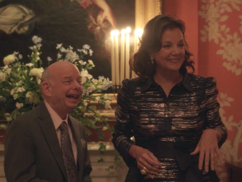 Wallace Shawn and Margaret Colin on season one, episode 10 of "Gossip Girl."