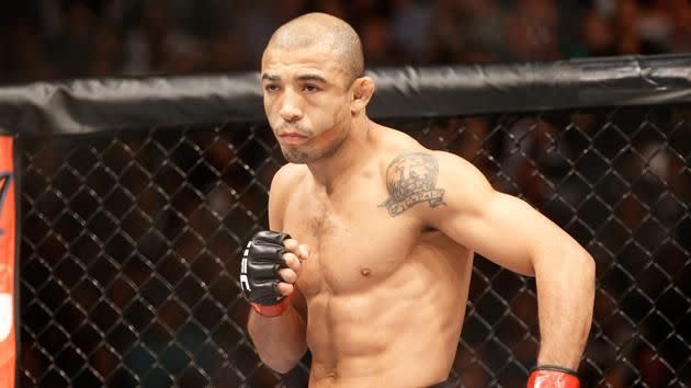 Aldo prepares to fight McGregor. Pic: Getty