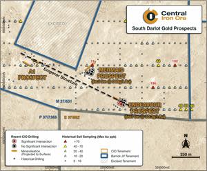 Plan of the Endeavour prospect on the Emperor Fault