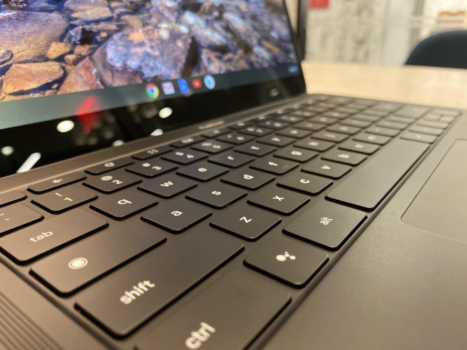 The Pixelbook Go's keyboard is among the mosts comfortable around. (Image: Howley)