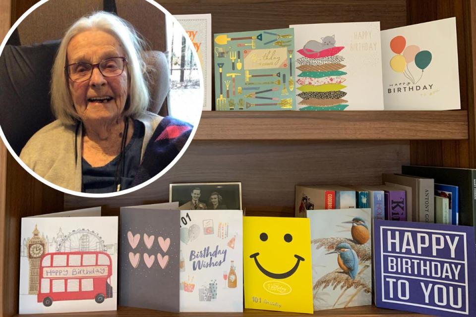 Anne Scott was 'delighted' to receive birthday cards from Argus readers for her 101st birthday <i>(Image: Goldbridge Care Home)</i>