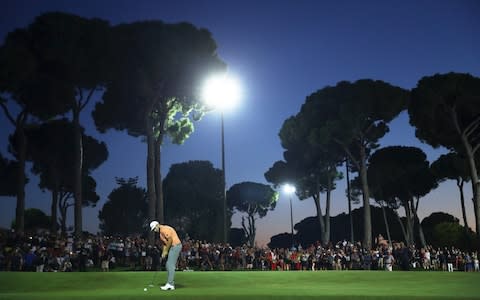 The tournament finished under floodlights at The Montgomerie Maxx Royal   - Credit: Getty Images