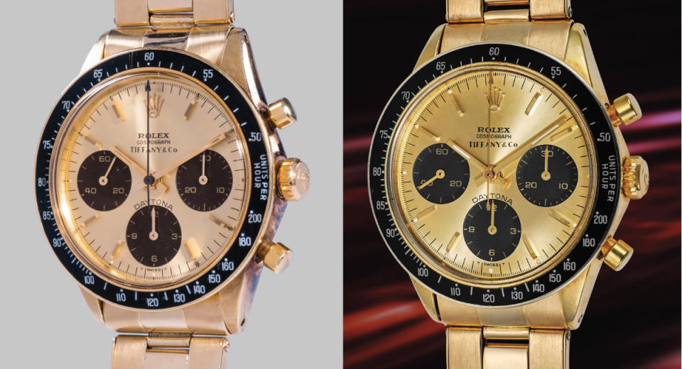 Two Tiffany signed Rolex Daytonas