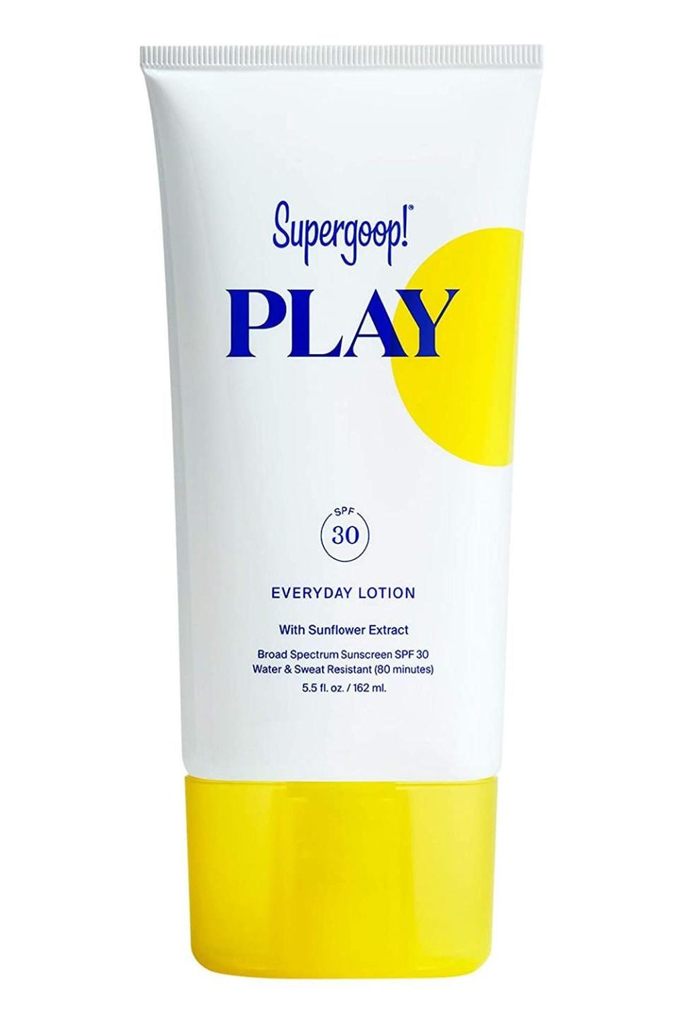 4) Supergoop! Play Everyday Lotion SPF 30