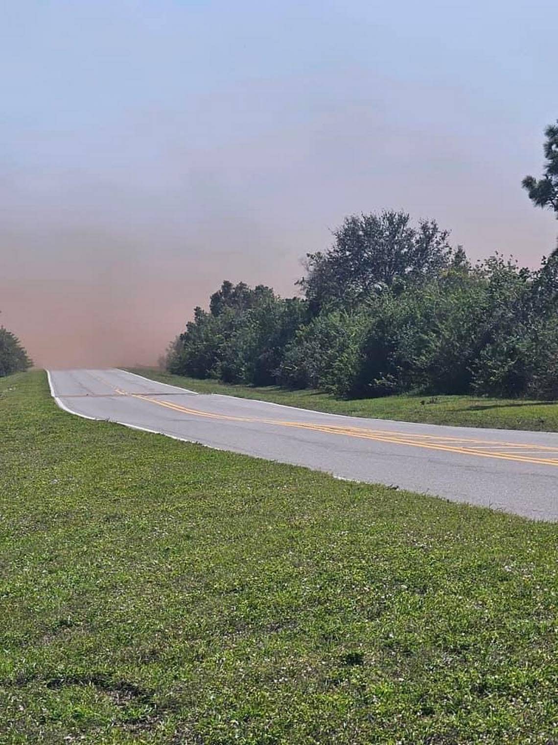 Foxbrook residents said dust from the Rye Ranch construction site is covering their homes. They also said the dust is making it hard to see while driving on County Road 675. Marcos Alvarez