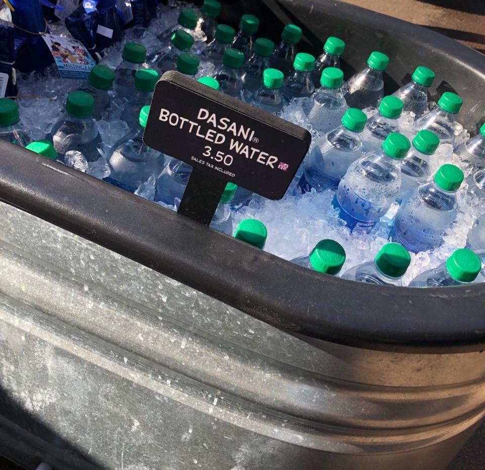 While bottled water is available across Walt Disney World, guests can also ask for cups of ice water for free.