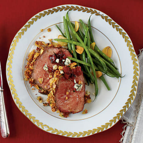 Herb-and-Potato Chip- Crusted Beef Tenderloin