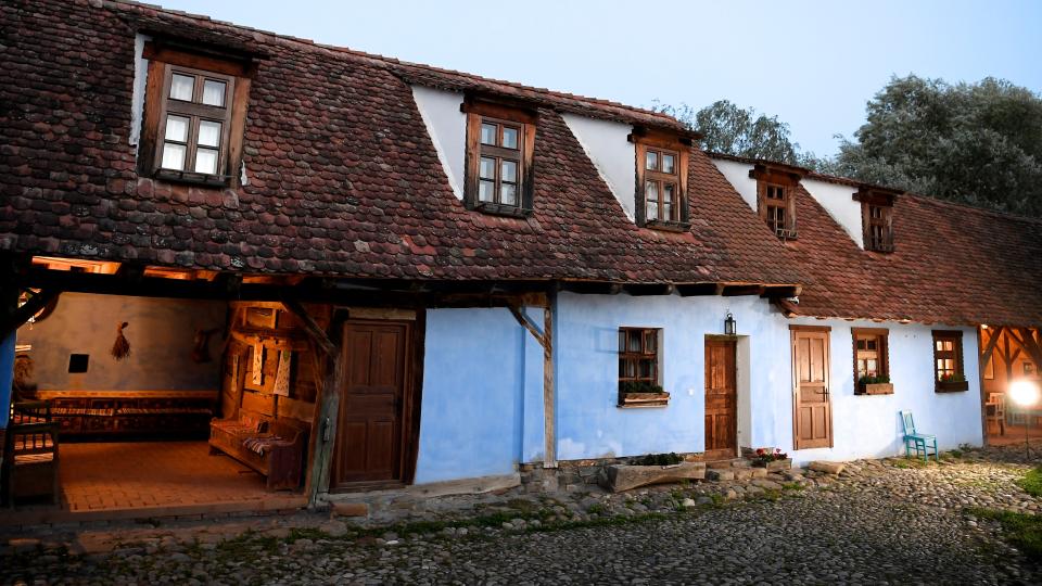 View inside the ''Blue House'' owned by the current sovereign King Charles III