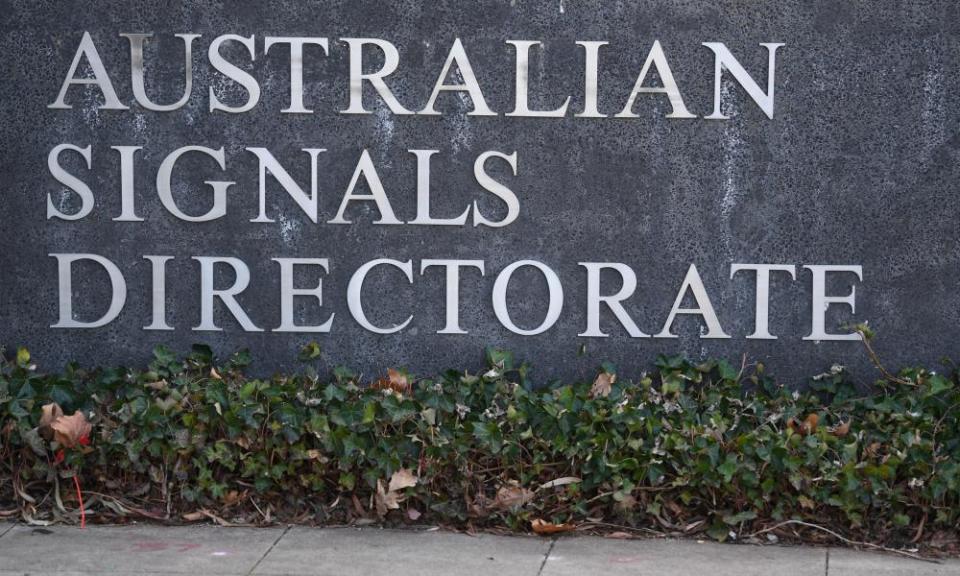 Sign of the Australian Signals Directorate in Canberra