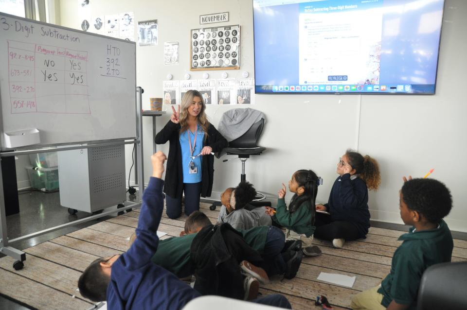 Teacher leads instruction at Nashville Collegiate Prep, a charter school in Nashville.