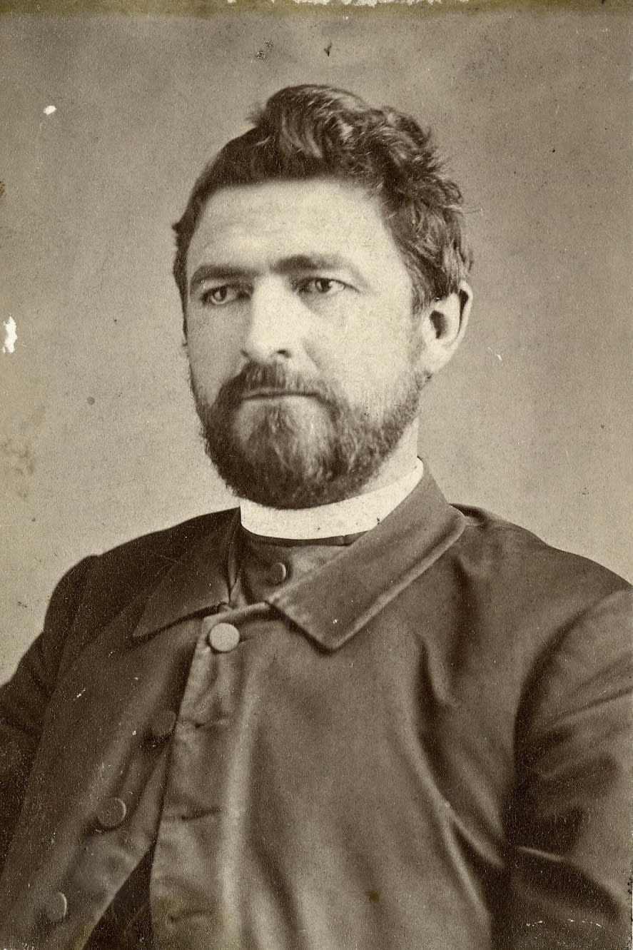 This photo provided by the Presentation Sisters Archives in October 2023 shows an undated portrait of the Rev. Robert W. Haire, a socialist Catholic priest and influential direct democracy advocate who lived in Aberdeen, South Dakota, in the late 1800s and early 1900s. He is an obscure historical figure today, but some still invoke his name in their fight to preserve their ballot initiative rights. (Presentation Sisters Archives via AP)