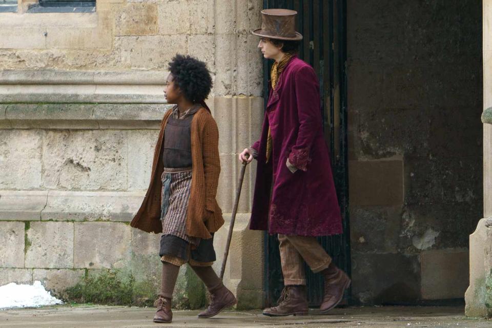 Timothee Chalamet Films WONKA In Oxford