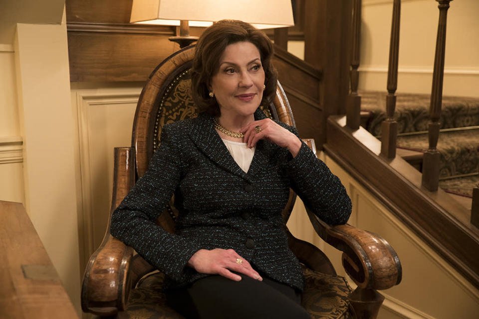 Emily Gilmore (Kelly Bishop) is looking as lovely — and dare we say, judgmental — as ever.