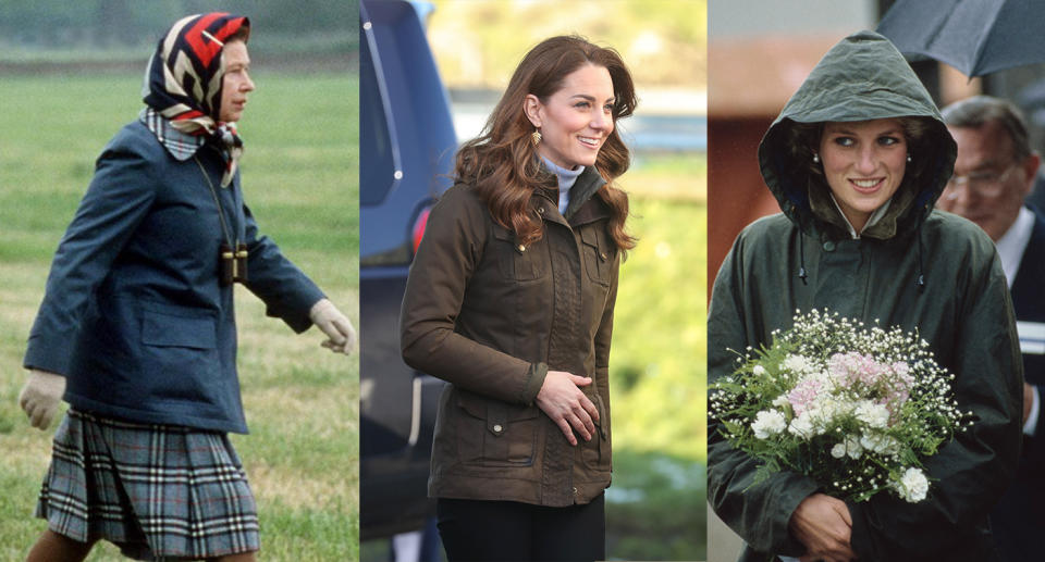 Royal family wearing Barbour