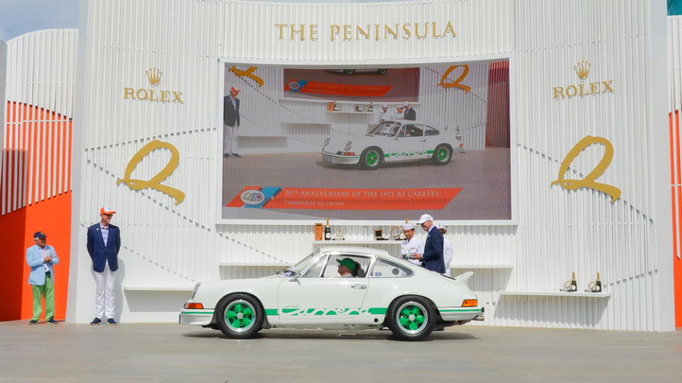 The 2.7 RS Lightweight, owned by Missouri’s Liz and Reid Vann, took first in the 50th Anniversary of the 1973 RS Carrera category.