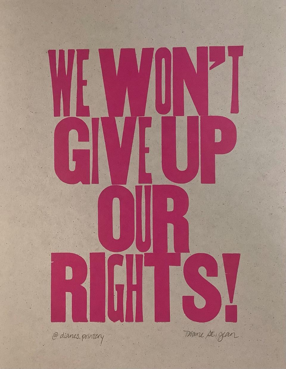 We Won't Give Up artwork by Diane St. Jean