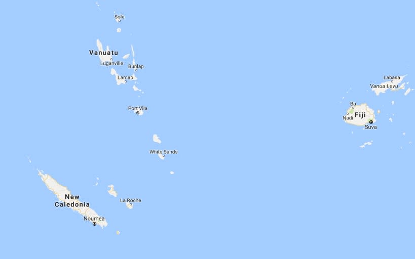 A magnitude 7.0 quake struck east of New Caledonia in the South Pacific 