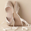 <p>When it comes to comfortable heels, it doesn't get much better than a wedge. These espadrilles--from Anthropologie's bridal boutique BHLDN--have lovely details like metallic lace and wraparound grosgrain ribbon.</p> <p><strong>To buy</strong>: $95; <a rel="nofollow noopener" href="http://www.anrdoezrs.net/links/7799179/type/dlg/sid/SYNinstyleRCcomfortweddingshoes/http://www.bhldn.com/shop-shoes-accessories-shoes/sonrisa-espadrilles/productoptionids/fbcaeb8b-b90b-4e9a-9313-32da085940dd" target="_blank" data-ylk="slk:bhldn.com;elm:context_link;itc:0;sec:content-canvas" class="link ">bhldn.com</a></p>