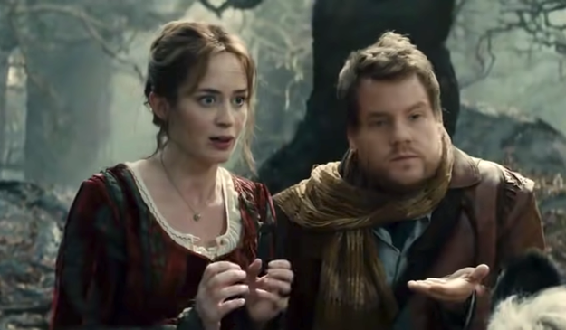 A man and a woman in the woods in "Into the Woods"