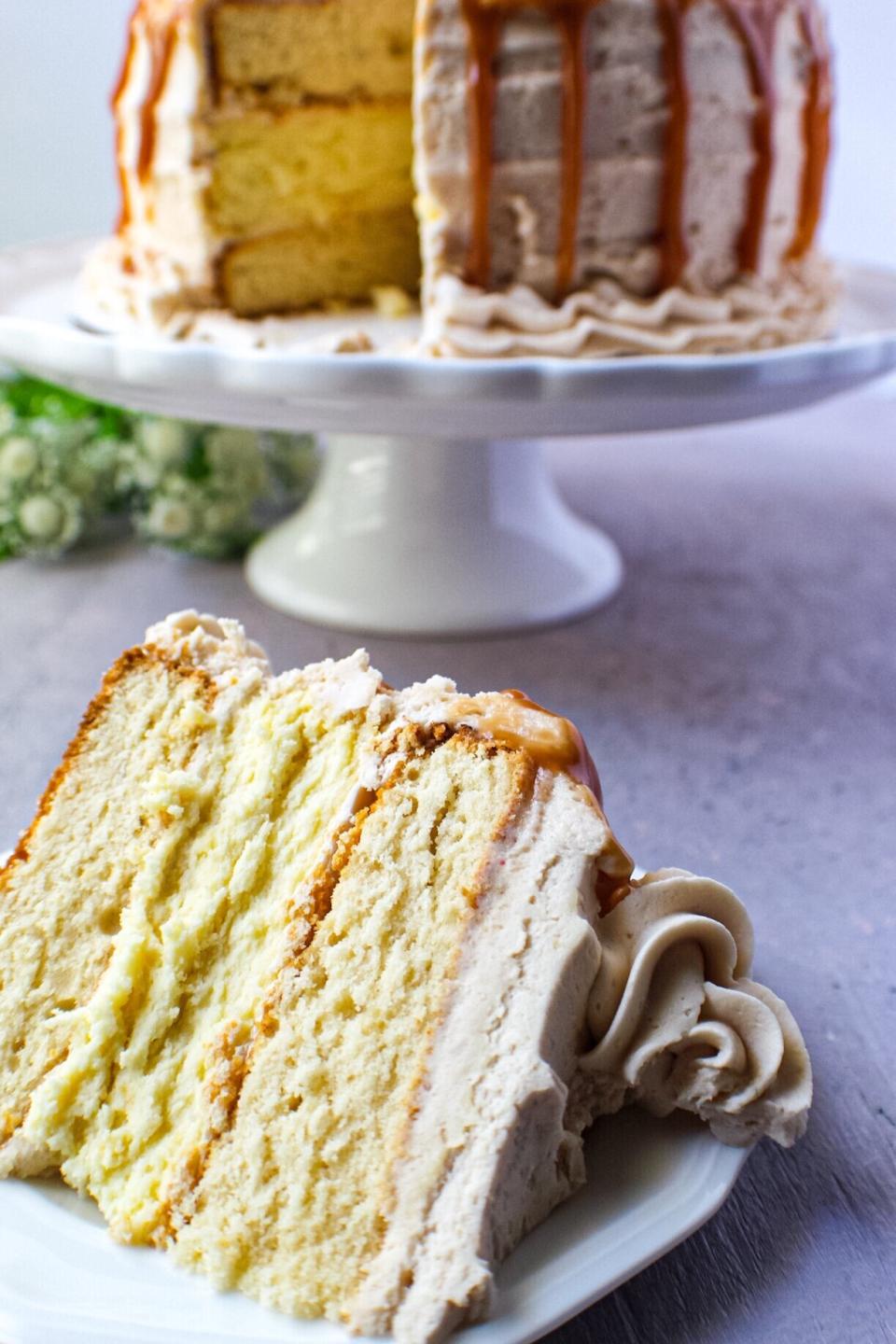 <a href="https://pinkowlkitchen.com/caramel-cheesecake-layer-cake/" target="_blank" rel="noopener noreferrer"><strong>Caramel Cheesecake Layer Cake from The Pink Owl Kitchen</strong></a>