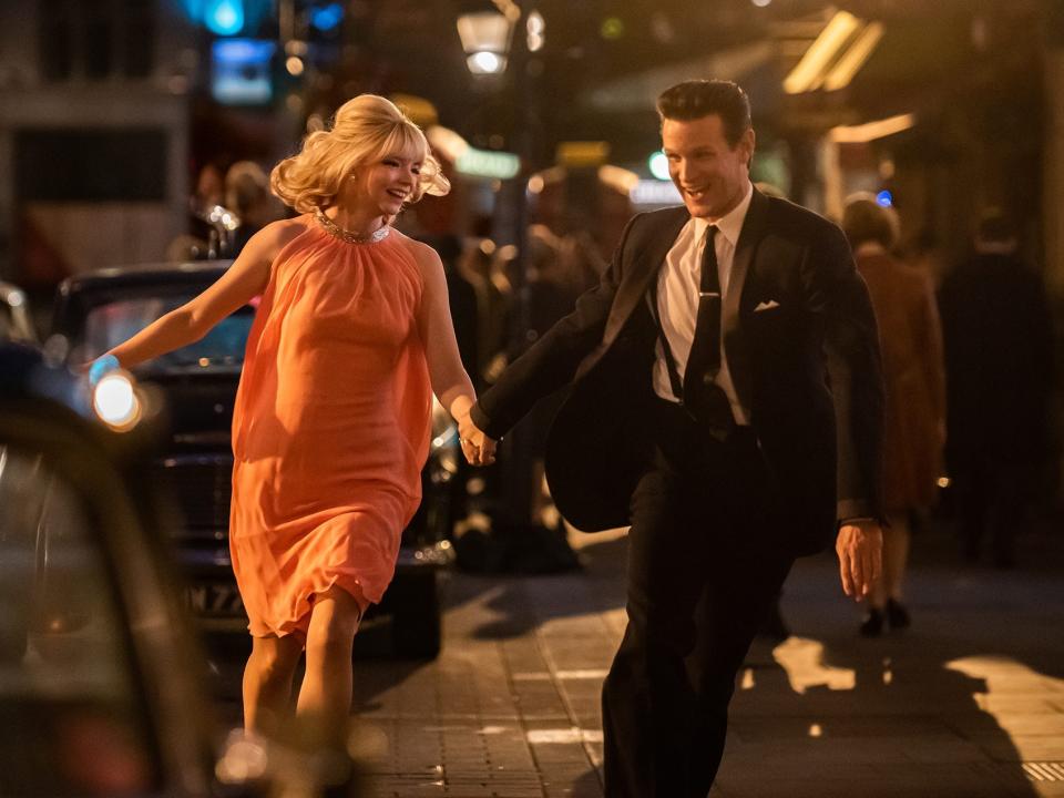 A picture of Anya Taylor-Joy and Matt Smith in "Last Night in Soho."