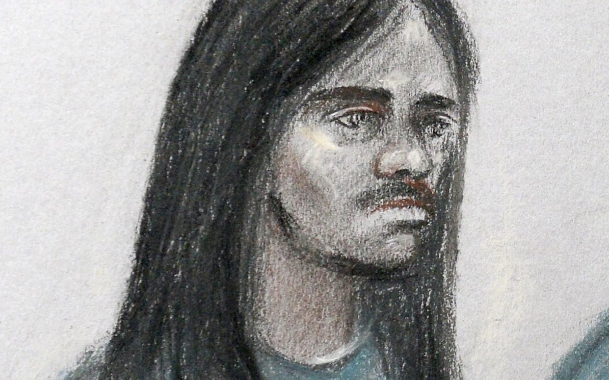 Court sketch of Naa'imur Zakariyah Rahman - PA