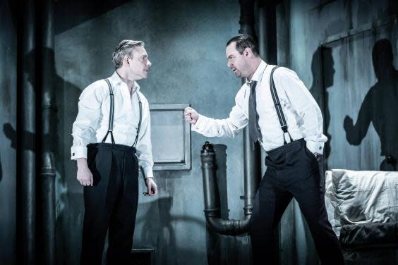 Martin Freeman and Danny Dyer in Pinter at the Pinter (Marc Brenner)