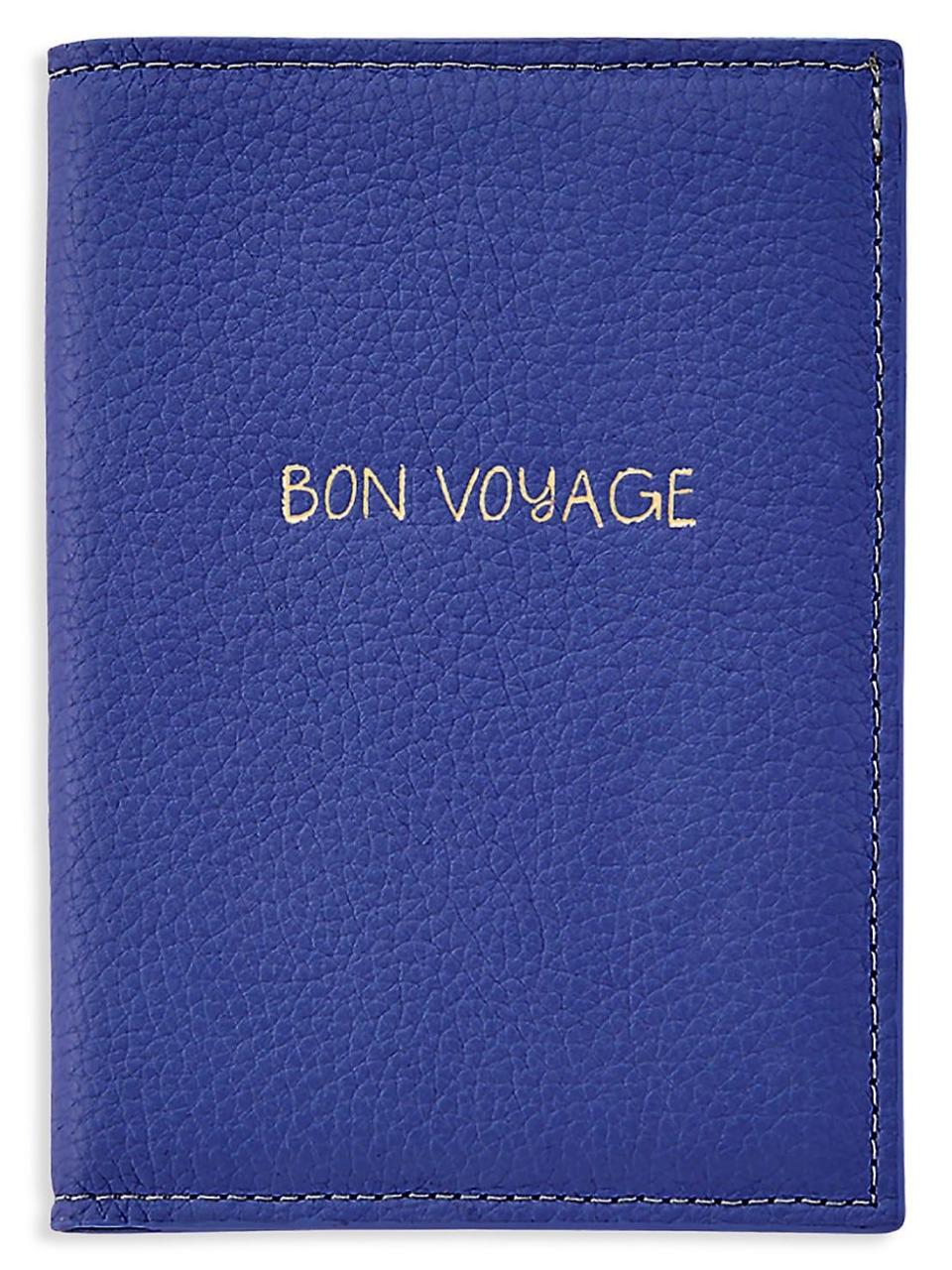 17) St. George Bon Voyage Leather Passport Holder