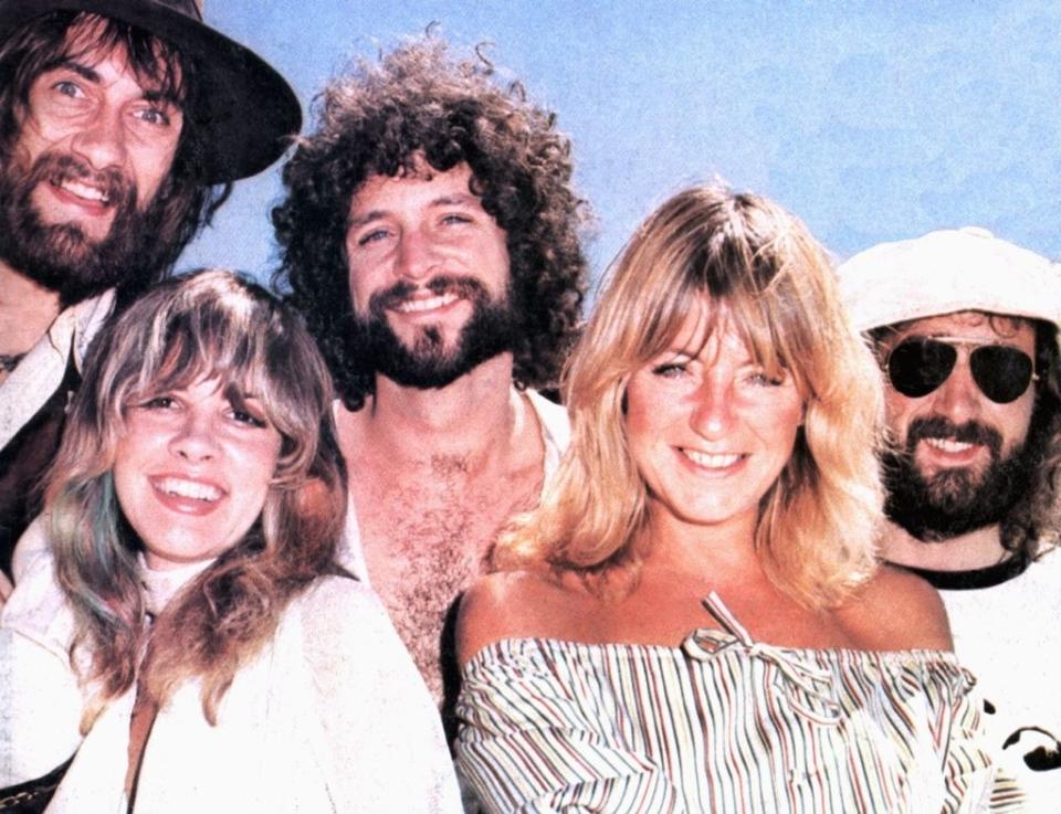 Fleetwood Mac posing for a picture in the mid-'70s