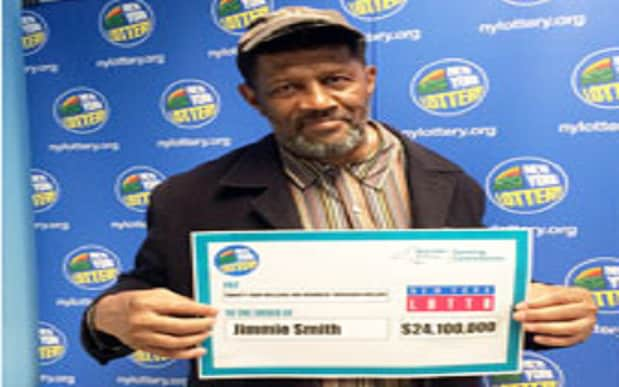 Jimmie Smith won a $24m lottery jackpot - New York Lottery 