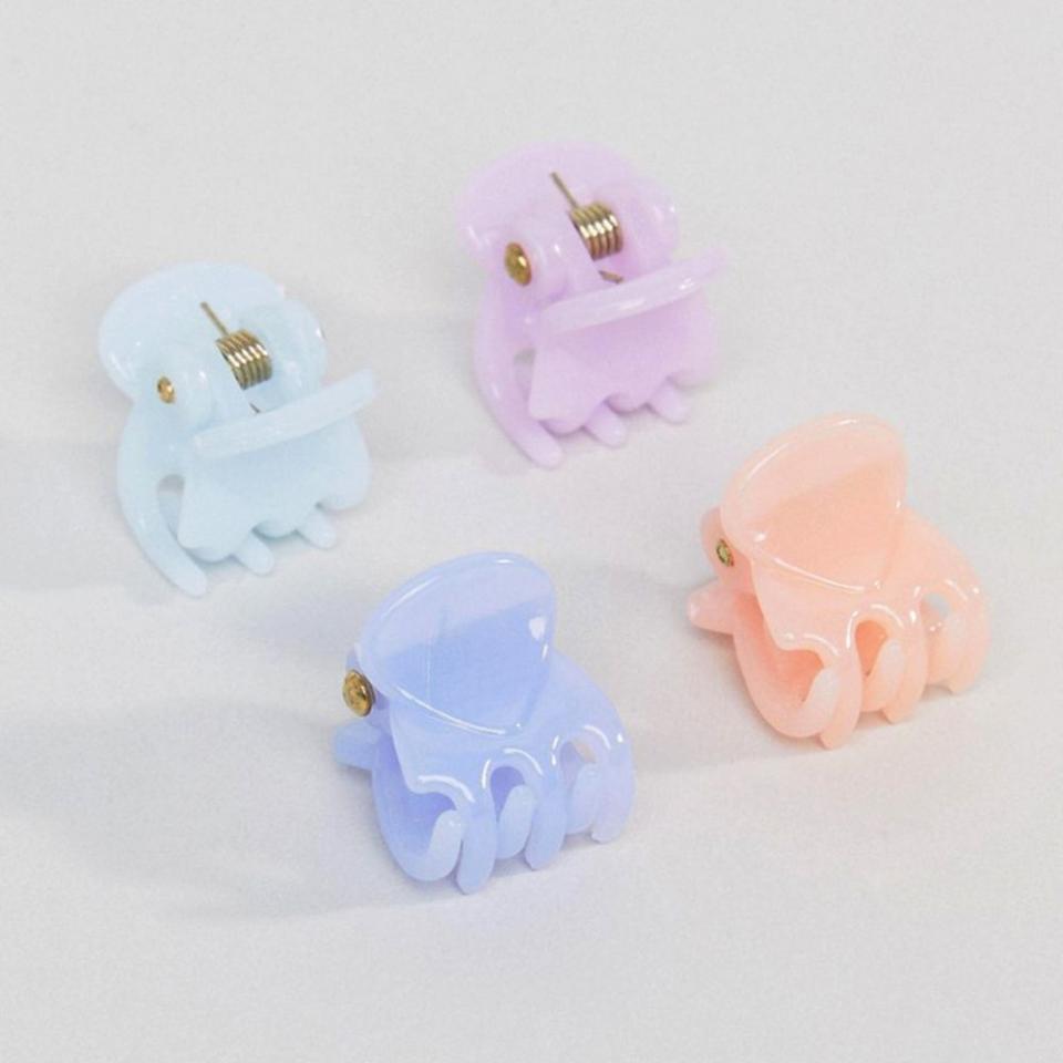 ASOS Pack of 4 Mixed Mini Claw Clips