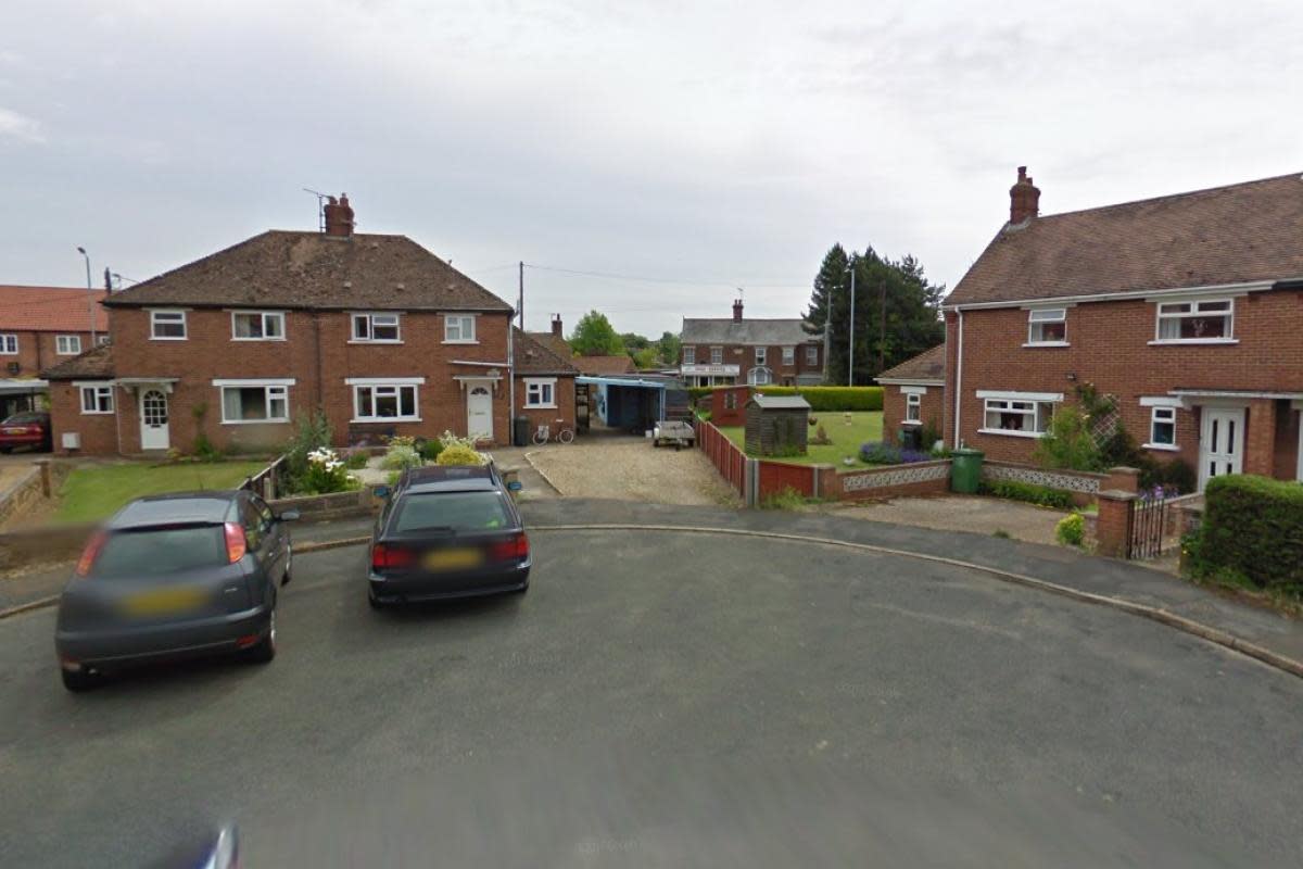 The site proposed for two new homes in Dersingham <i>(Image: Google)</i>