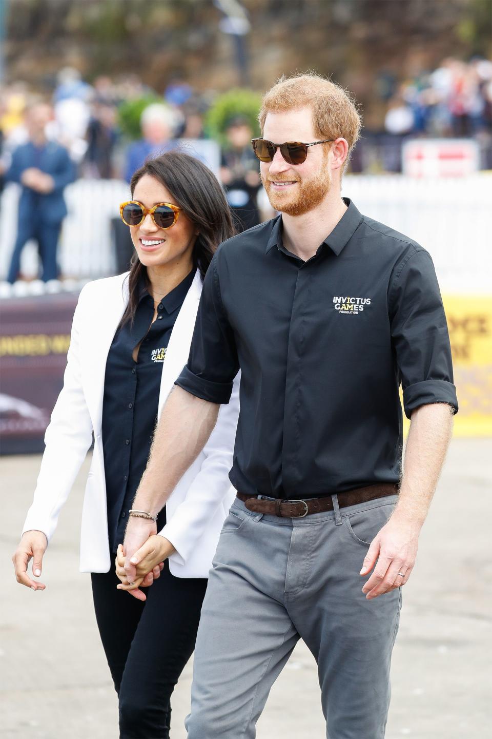 <p>Meghan Markle and Prince Harry's <a rel="nofollow noopener" href="https://www.harpersbazaar.com/celebrity/latest/a23983803/meghan-markle-prince-harry-royal-tour-invictus-games-one-year-on/" target="_blank" data-ylk="slk:first royal tour;elm:context_link;itc:0;sec:content-canvas" class="link ">first royal tour</a> started with aplomb when the royals announced that they're <a rel="nofollow noopener" href="https://www.harpersbazaar.com/celebrity/latest/a23984915/meghan-markle-jenna-coleman-emilia-wickstead-dress-royal-tour/" target="_blank" data-ylk="slk:expecting their first baby;elm:context_link;itc:0;sec:content-canvas" class="link ">expecting their first baby</a> together. And now that we know <a rel="nofollow noopener" href="https://www.harpersbazaar.com/celebrity/latest/a23969998/meghan-markle-royal-tour-australia-emilia-wickstead-dress-sydney/" target="_blank" data-ylk="slk:Meghan is pregnant;elm:context_link;itc:0;sec:content-canvas" class="link ">Meghan is pregnant</a>, everyone is understandably excited to see the <a rel="nofollow noopener" href="https://www.harpersbazaar.com/celebrity/latest/a23981667/meghan-markle-royal-tour-australia-stella-mccartney-dress-gillian-anderson-coat/" target="_blank" data-ylk="slk:Duke and Duchess of Sussex;elm:context_link;itc:0;sec:content-canvas" class="link ">Duke and Duchess of Sussex</a> travel the world together before they start a family.</p><p>From attending the <a rel="nofollow noopener" href="https://www.harpersbazaar.com/celebrity/latest/g23985144/meghan-markle-prince-harry-invictus-games-opening-ceremony-pda-photos/" target="_blank" data-ylk="slk:Invictus Games opening ceremony;elm:context_link;itc:0;sec:content-canvas" class="link ">Invictus Games opening ceremony</a>, to traveling to <a rel="nofollow noopener" href="https://www.harpersbazaar.com/celebrity/latest/a23979174/meghan-markle-royal-tour-cockatoo-island-australia-illesteva-sunglasses/" target="_blank" data-ylk="slk:Cockatoo Island;elm:context_link;itc:0;sec:content-canvas" class="link ">Cockatoo Island</a>, Meghan and Harry have been extremely busy during the first week of their royal tour. Here, a look back at some of the sweetest moments you may have missed from the past week:</p>