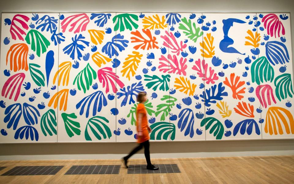 Matisse's cut-outs make for excellent lockdown drawing classes  - Justin Tallis/PA Wire