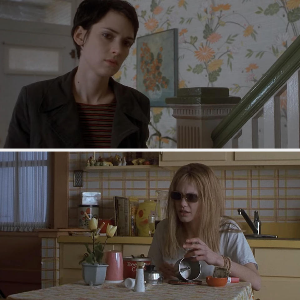 Winona Ryder and Angelina Jolie in "Girl, Interrupted"