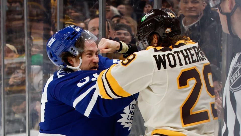 Parker Wotherspoon and Tyler Bertuzzi fight