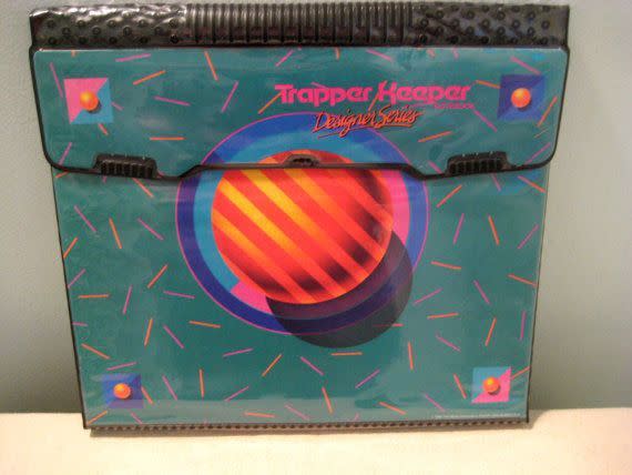 <p>Trapper Keepers were one of those school supplies every '80s and '90s kid had to have. From the iconic "trapper" flap on the front to the bulky three-ring binder inside, this was an extremely cool accessory. It came in a variety of designs and colors, and held everything a kid needed throughout the day. They were eventually replaced by Five Star binders, and the vintage ones we all loved are nowhere to be found. </p>