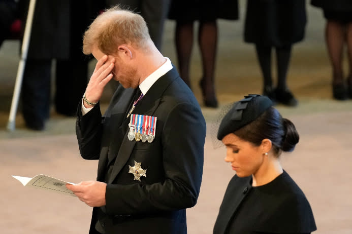 Prince Harry, Meghan Markle - Credit: CHRISTOPHER FURLONG/POOL/AFP via Getty Images.