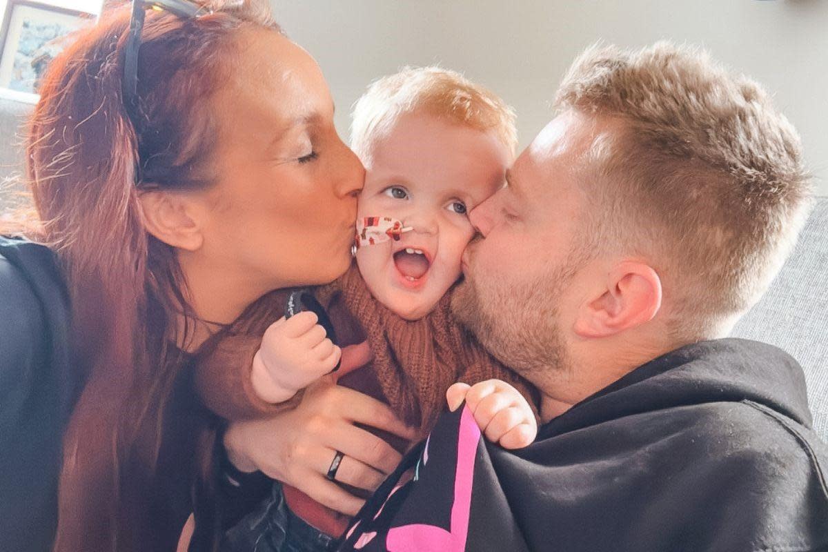 Toddler Teddy Ward gets all the love in the world from doting parents Jess and Dan. <i>(Image: B.Debenham)</i>